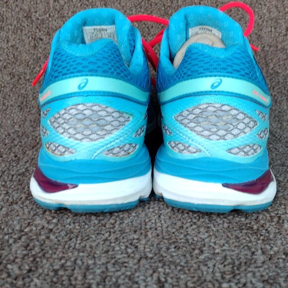 Asics Gel-Cumulus 17 Running Sneakers T5D8N- Women’s Size 8  Blue Pink Excellent - Picture 5 of 8